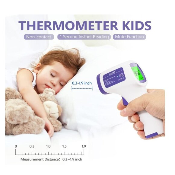 Thermometer, No-Touch Forehead Thermometer for Adults and Kids, 1 sec Reading, 3 - Picture 8 of 8